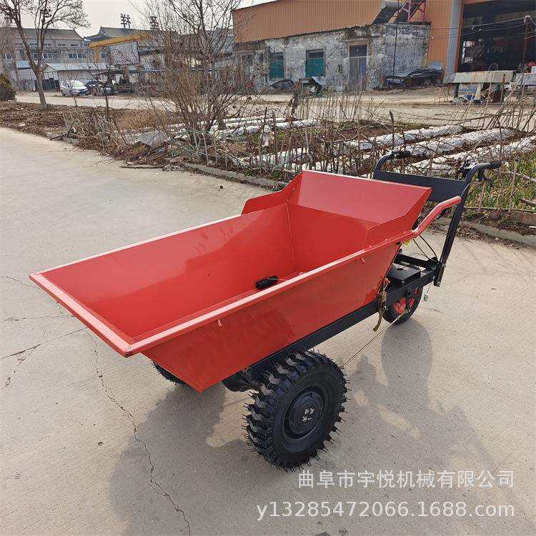 新款汽油手推车 大马力工具搬运车 上山爬坡翻斗车