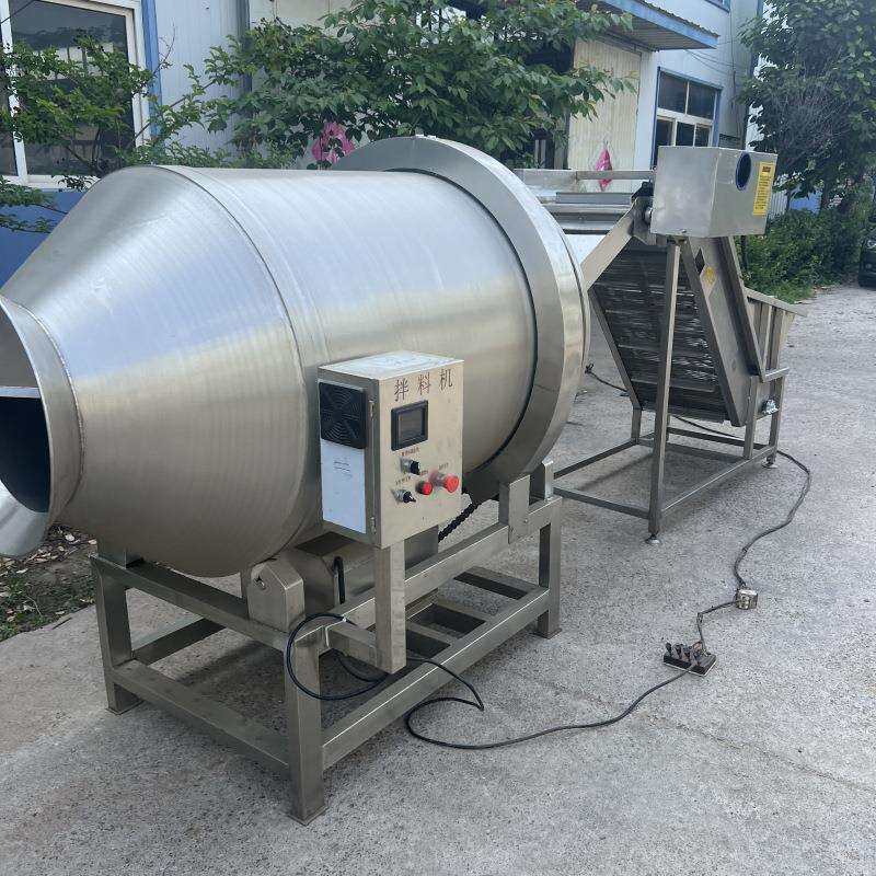 薯片薯条滚筒调味机 酱菜滚筒拌料机 不锈钢食品搅拌机