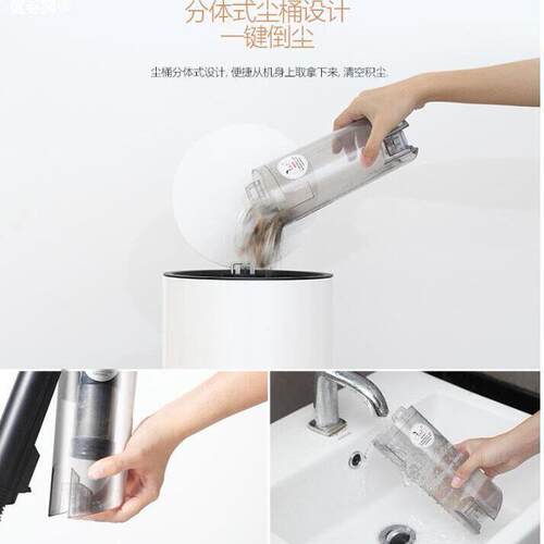 德尔玛吸尘器尘杯DX600尘盒原装配件垃圾收纳盒原厂DX600S集尘杯