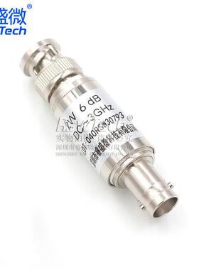 睿盛微2W BNC/Q9固定同轴衰减器50欧姆 DC-3GHz BNC-JK 6DB公转母