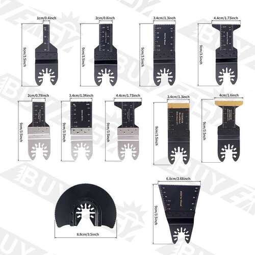 百益75件套万用宝锯条多功能锯片装修开孔切割木工工具
