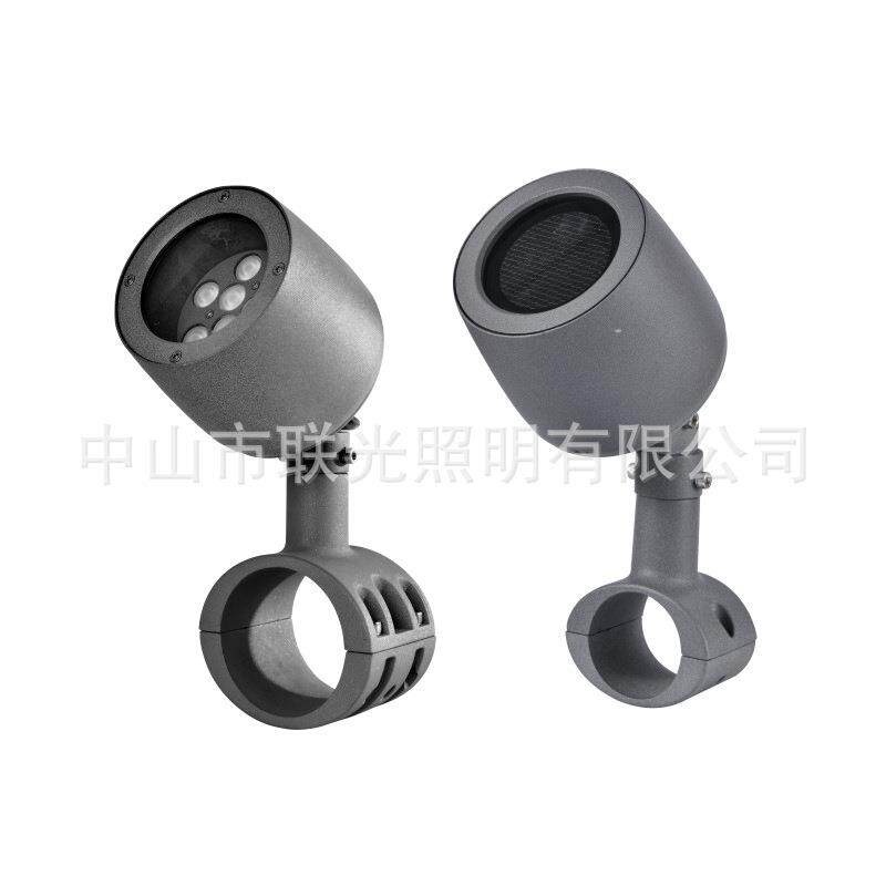 led防水投光灯72W48W户外工程亮化投射灯庭院照树灯RGB圆形抱箍灯