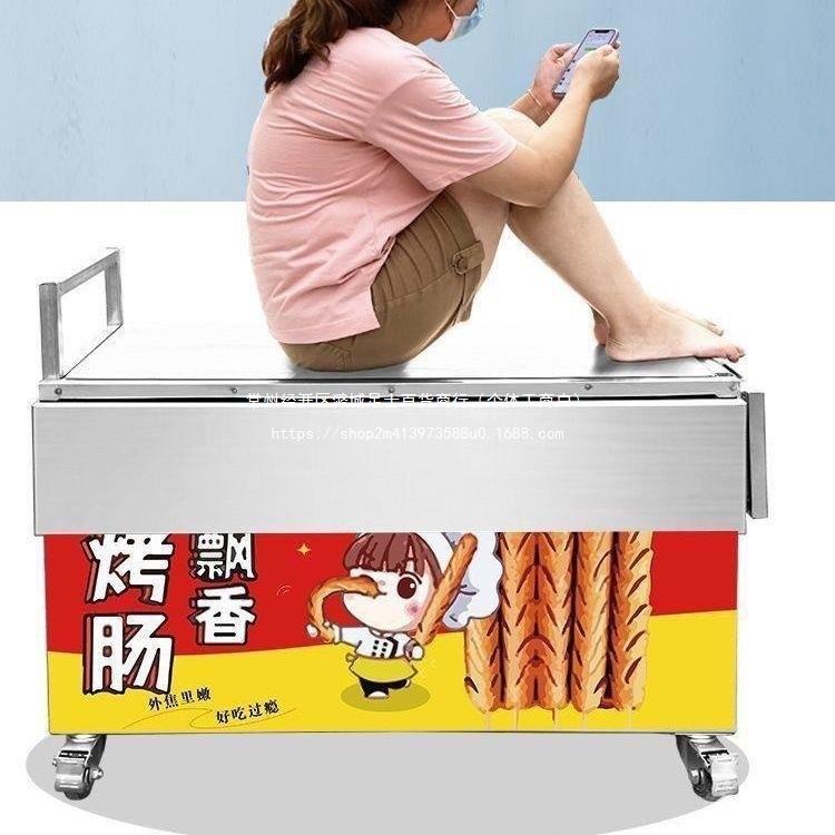 移动摆摊车可折叠拆卸建议户外多功能推车烤肠网红小吃创业餐车