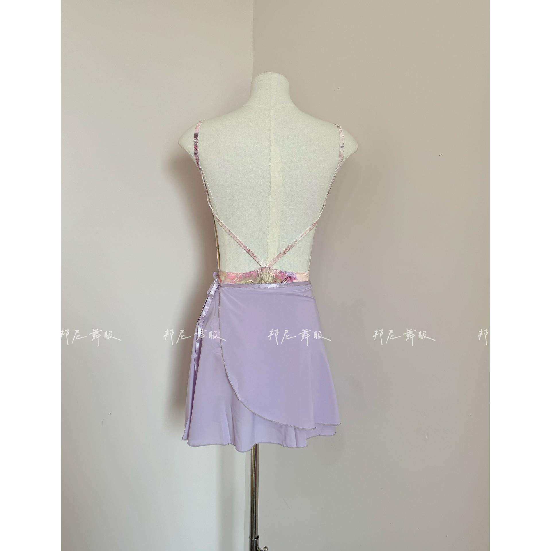 邦尼新款芭蕾舞服女成人吊带连体服形体服体操服舞蹈服修身显瘦