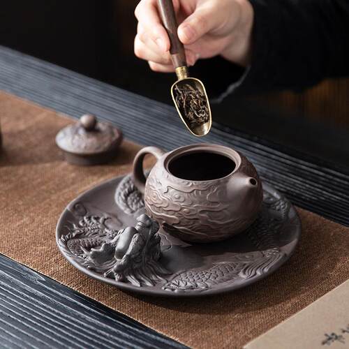 紫砂壶承壶垫隔热垫茶壶底托壶托架茶托养壶垫果盘点心盘家居摆件