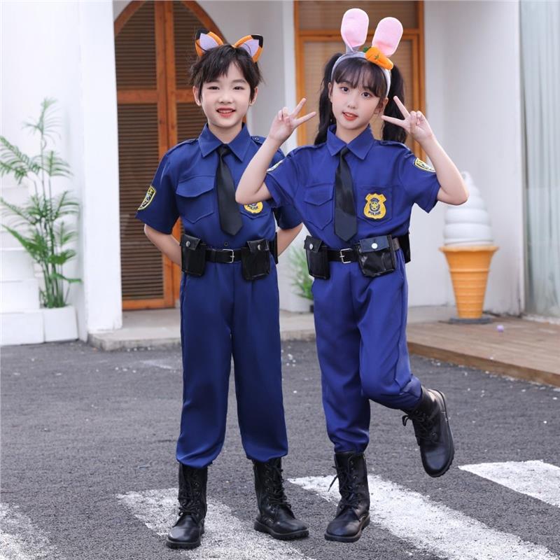 疯狂动物cos拟人朱迪兔子警官尼克狐狸cosplay套装现货夏季款短袖