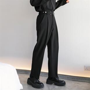 CHICERRO西西里男装高级感休闲男士西裤男款夏垂坠感直筒西装裤子