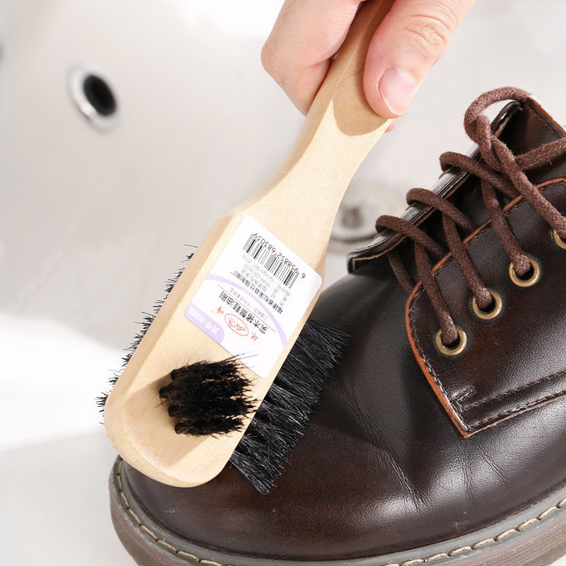 鞋油刷不伤鞋洗鞋刷子擦鞋打鞋油家用多功能软毛皮鞋刷