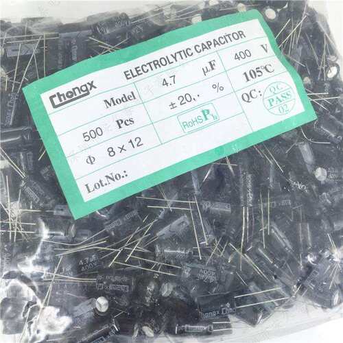 4.7uF铝电解电容25V50V63V100V160V200V400V 直插电解电容器