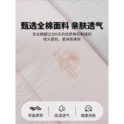 2025新款夏全棉决明子枕头纯棉儿童护颈椎助睡眠人枕芯只枕芯