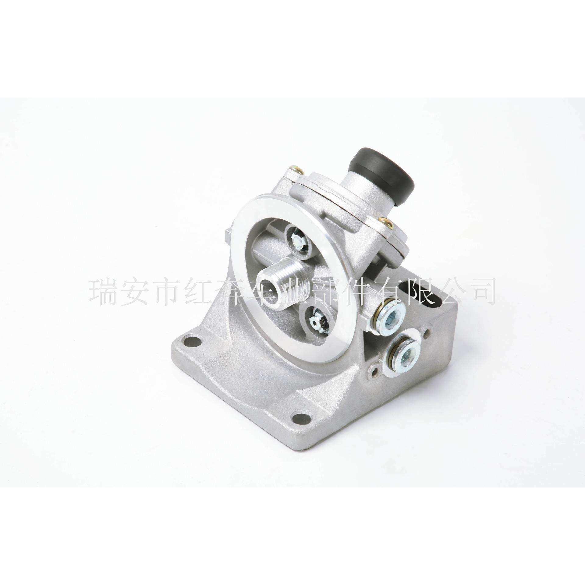 PL420 手压泵油水分离器柴油滤座 滤清器底座带泵 PL270