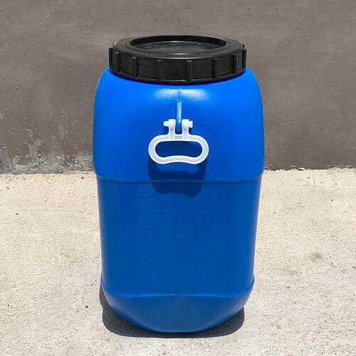 厂家供应50L化工塑料桶废液桶油桶加厚带盖50升蓝色桶储水桶