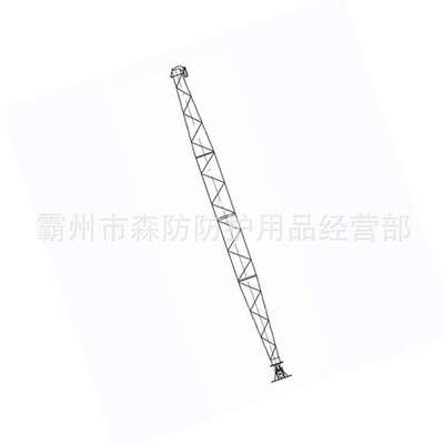 电力施工格构式单抱杆吊装组立杆塔铝合金格构式单抱杆LBD500-15A