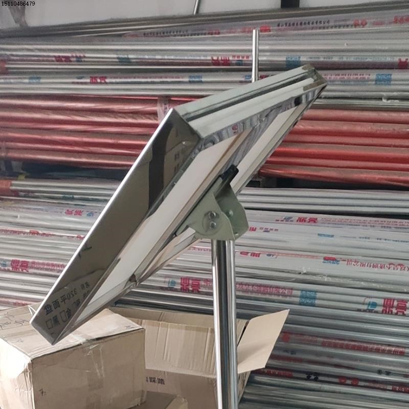 不锈钢立式指示牌水牌仓库标识牌立牌展示牌户外a3手举牌a4导向牌