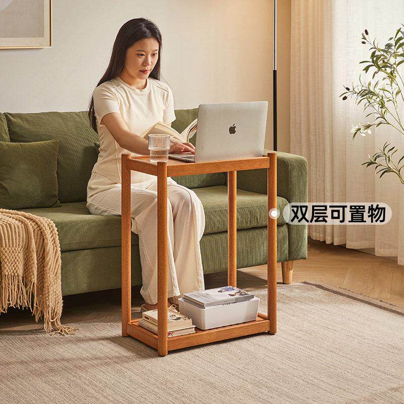 沙发几小推你车可移茶几小户动型实木窄边柜茶水柜迷茶移动边几台