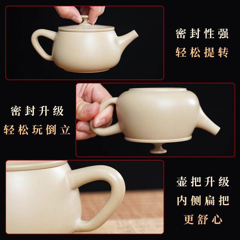 云南建BXH陶茶紫壶瓷汉水瓦壶家用茶具泡茶全手工陶砂