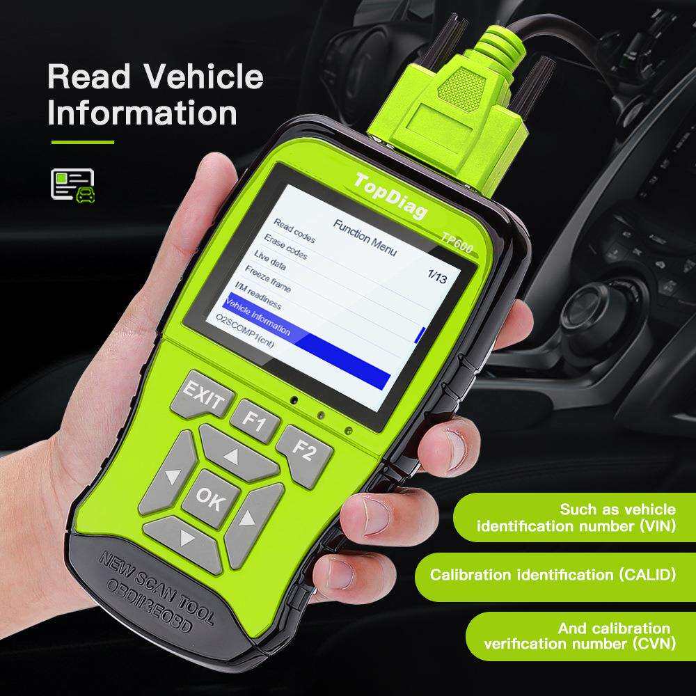 TopDiag TP600 OBD2/EOBD 2 in 1发动机扫描仪读码卡+大众诊断仪