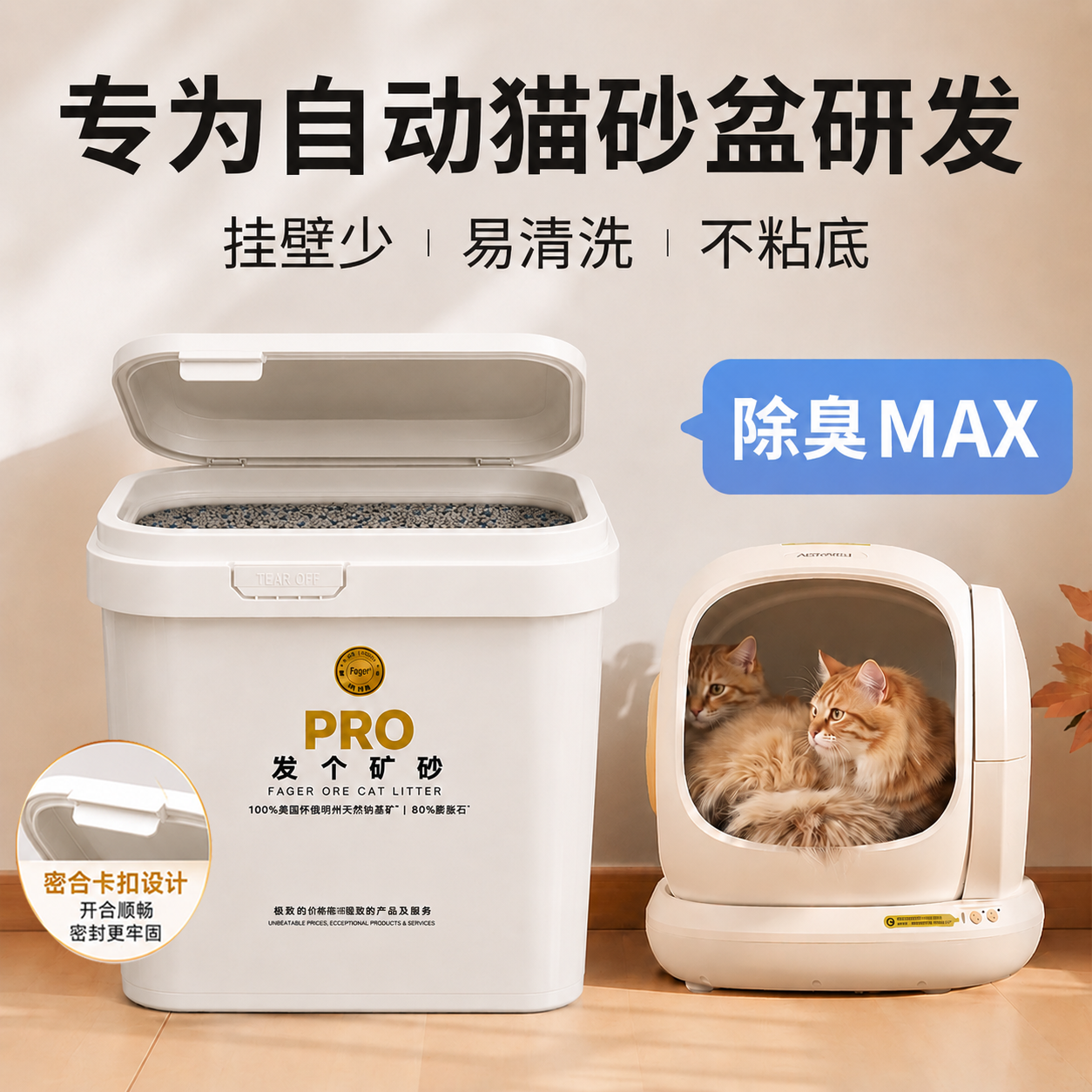布偶猫专用砂除臭低粉尘包邮送货上门美国进口原矿破碎钠基矿砂