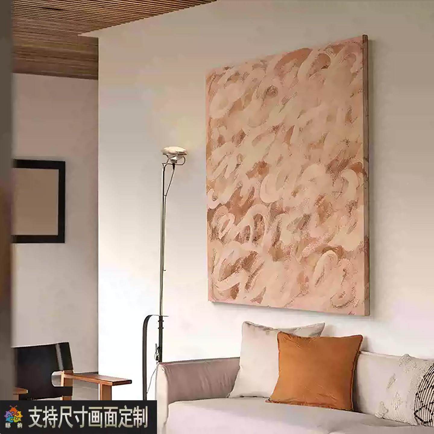 现代北极简奶风客510厅装饰画欧餐抽厅玄关挂画象艺术卧室床头油