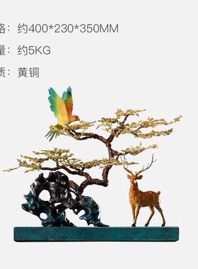 朱炳仁铜一路佳之福室运一路佳音术艺收藏品精品熔铜摆饰办公工艺