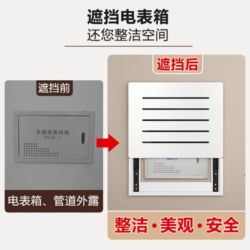 电表箱装饰画多媒体弱电箱遮挡客厅挂画电闸配电箱网线盒2024新款