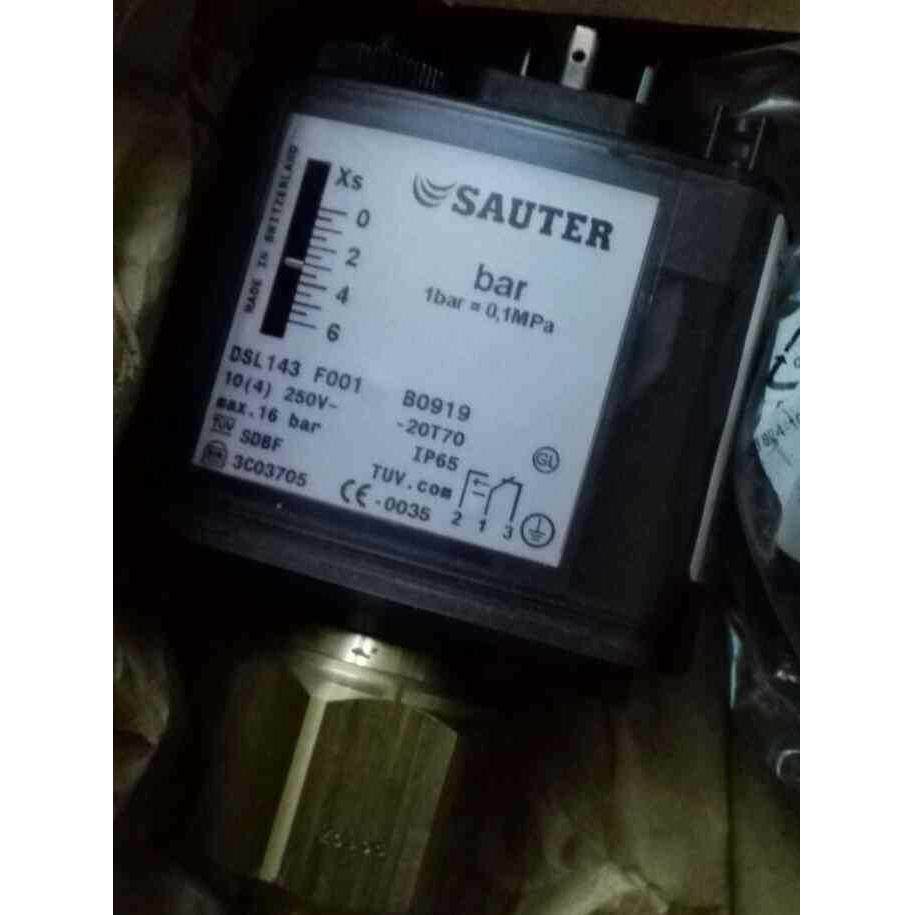 瑞士原装进口SAUTER 6BAR压力开关DSL143F001优尼瓦斯燃烧机配件