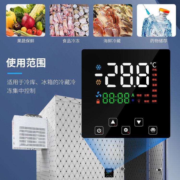 冷库控制器 智能大屏分体微电脑数显温控开关精度温度控制器