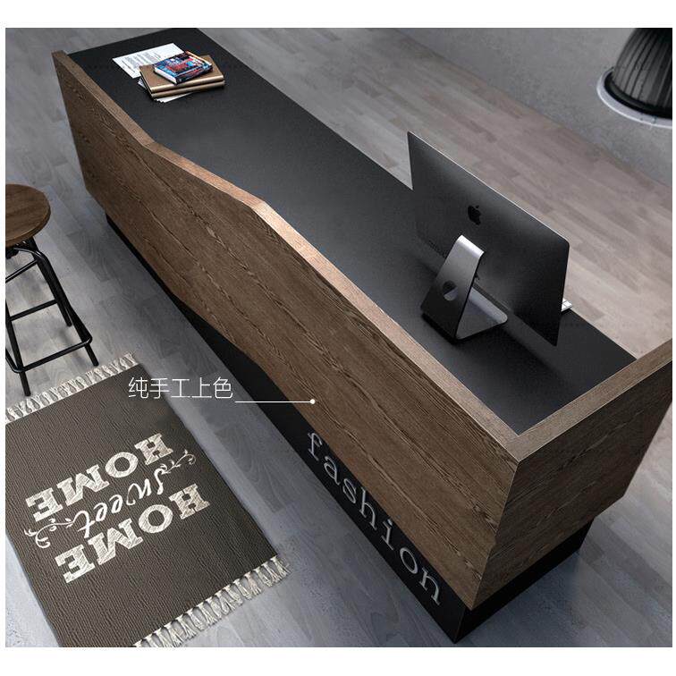 工业风复古收银台吧台服装店铺柜台餐厅咖啡公司前台接待台