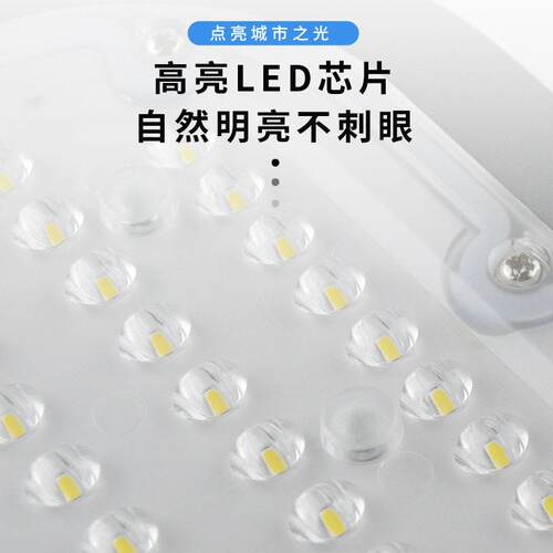 跨境市电透镜led路灯头 庭院户外花园防水道路建设50w一体道路灯