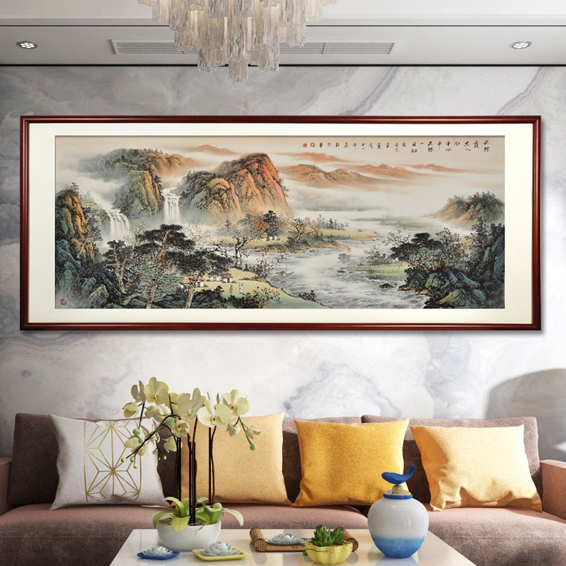 中美协名家纯手绘山水画国画真迹客厅办公室S挂画 画家王小平