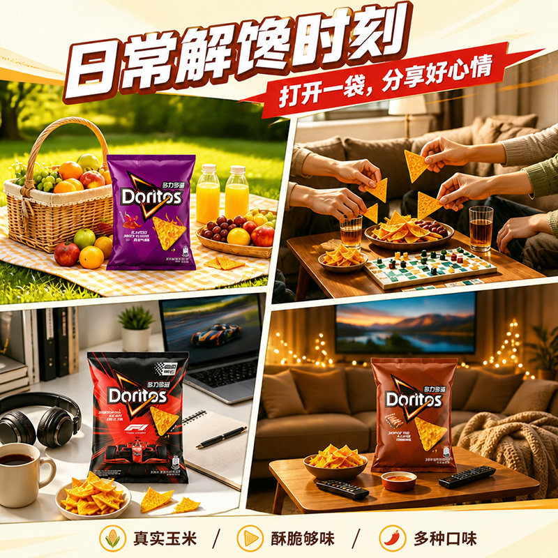乐事多力多滋玉米片7包大礼包图片