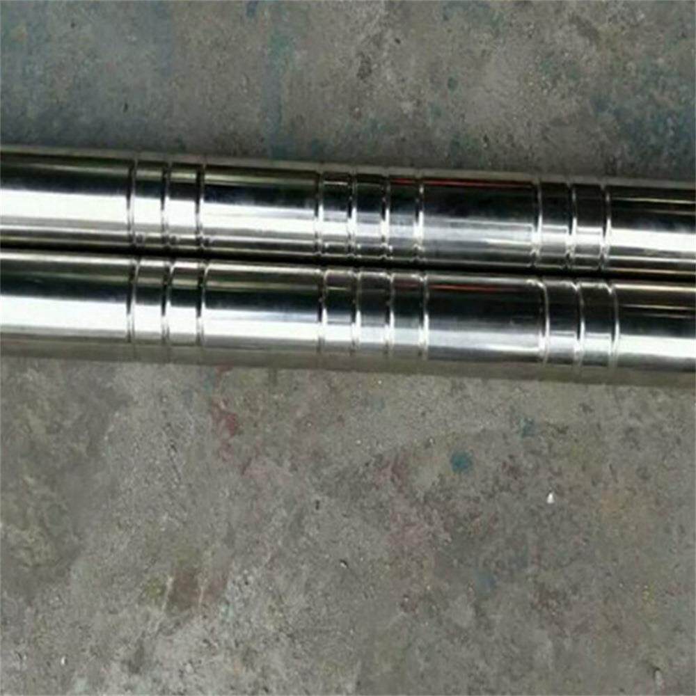 全自动压花机 不锈钢花纹管麻花机Round tube embossing machine