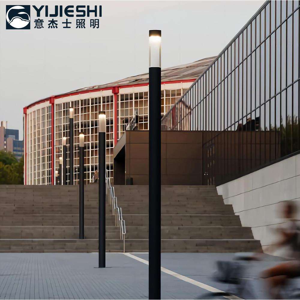 3米铝制现代圆柱庭院灯小区园林亮化工程用户外LED景观灯具工业风
