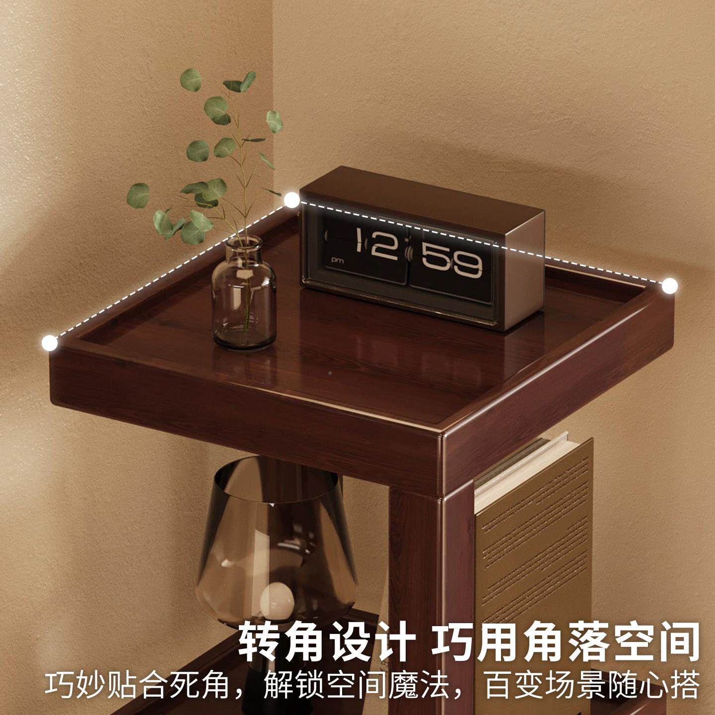 转角物Y-1.163架60旋转客厅墙角拐柜角落地书架一置体靠墙收纳展