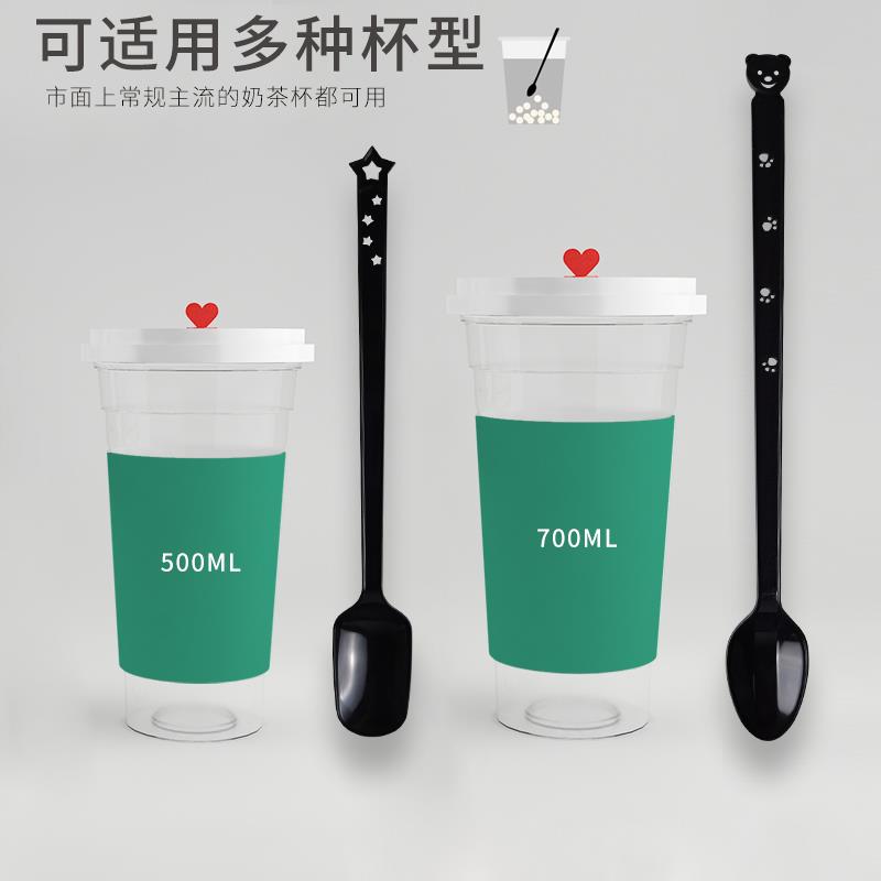 一次性勺子塑料勺单独包装冰淇淋勺商用长柄水果捞雪糕甜品长挖勺