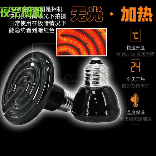红外加热保温灯宠物用陶瓷取暖灯御寒保暖过冬神器猫狗爬宠芦丁鸡