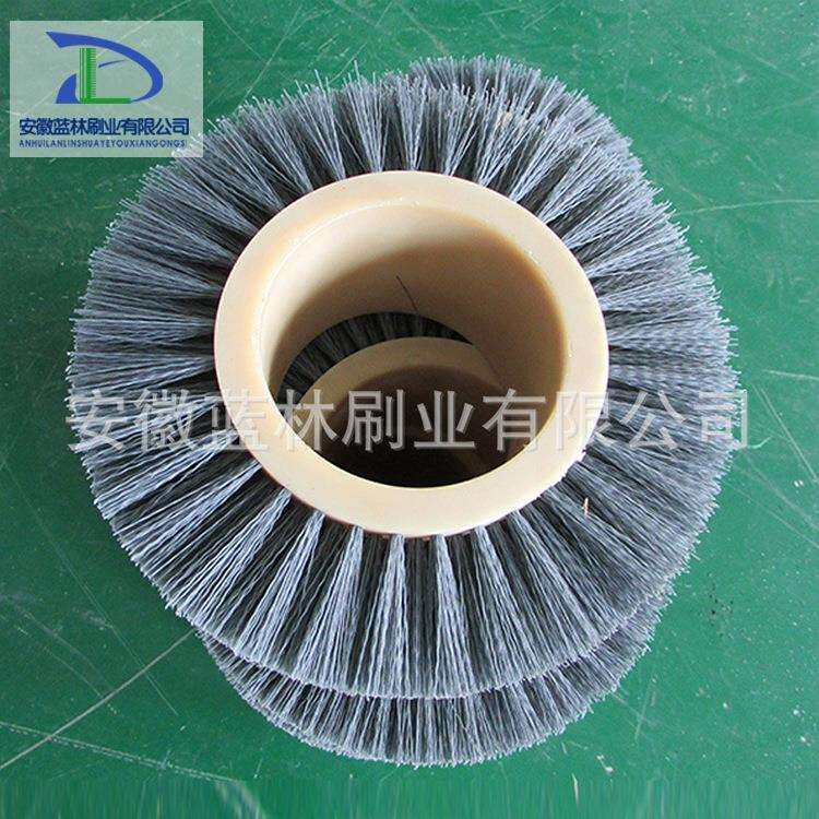 现货抛光轮工业机械毛刷轮磨料丝刷滚轮抛光去毛刺毛刷角磨机刷头