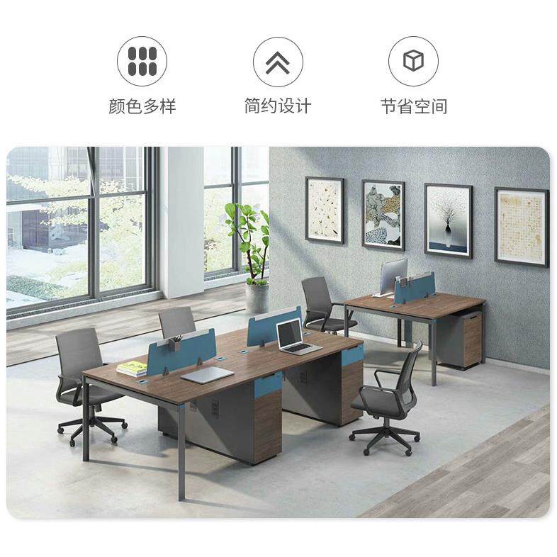 广西南宁屏风隔断卡座办公桌 简约现代卡座办公位 板式隔板职员桌