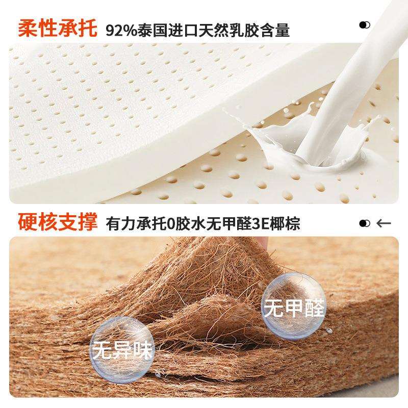 天然椰棕乳胶床垫家用卧室租房专用久睡不软塌软硬适中榻榻米床垫