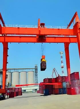 2吨集装箱门式起重机50吨门式龙门吊厂家100吨码头工路集装箱吊