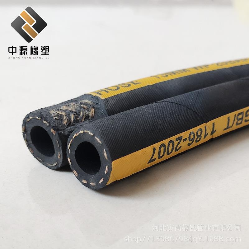 布面夹线胶管 帘线编织胶管机油液压油 柴汽油编线胶管水管风管图片