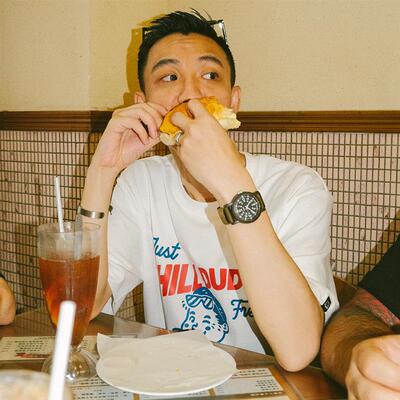 DAKYAM(达人)Lets Chill Dude 美式复古三文治小孩头像短袖TEE恤