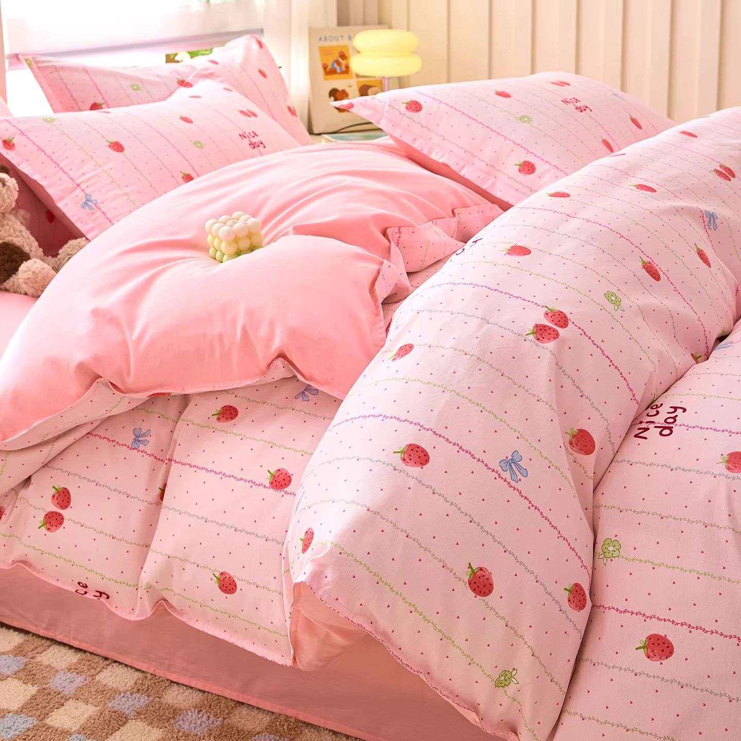 纯棉被套单件100全棉活性印花被单150x180x200x230双人被罩女碎花