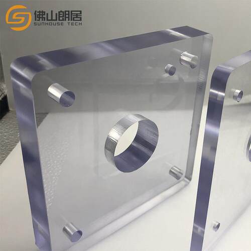 高透明耐冲击防护透视板 厚PC耐力板雕刻折弯粘接机械防护板
