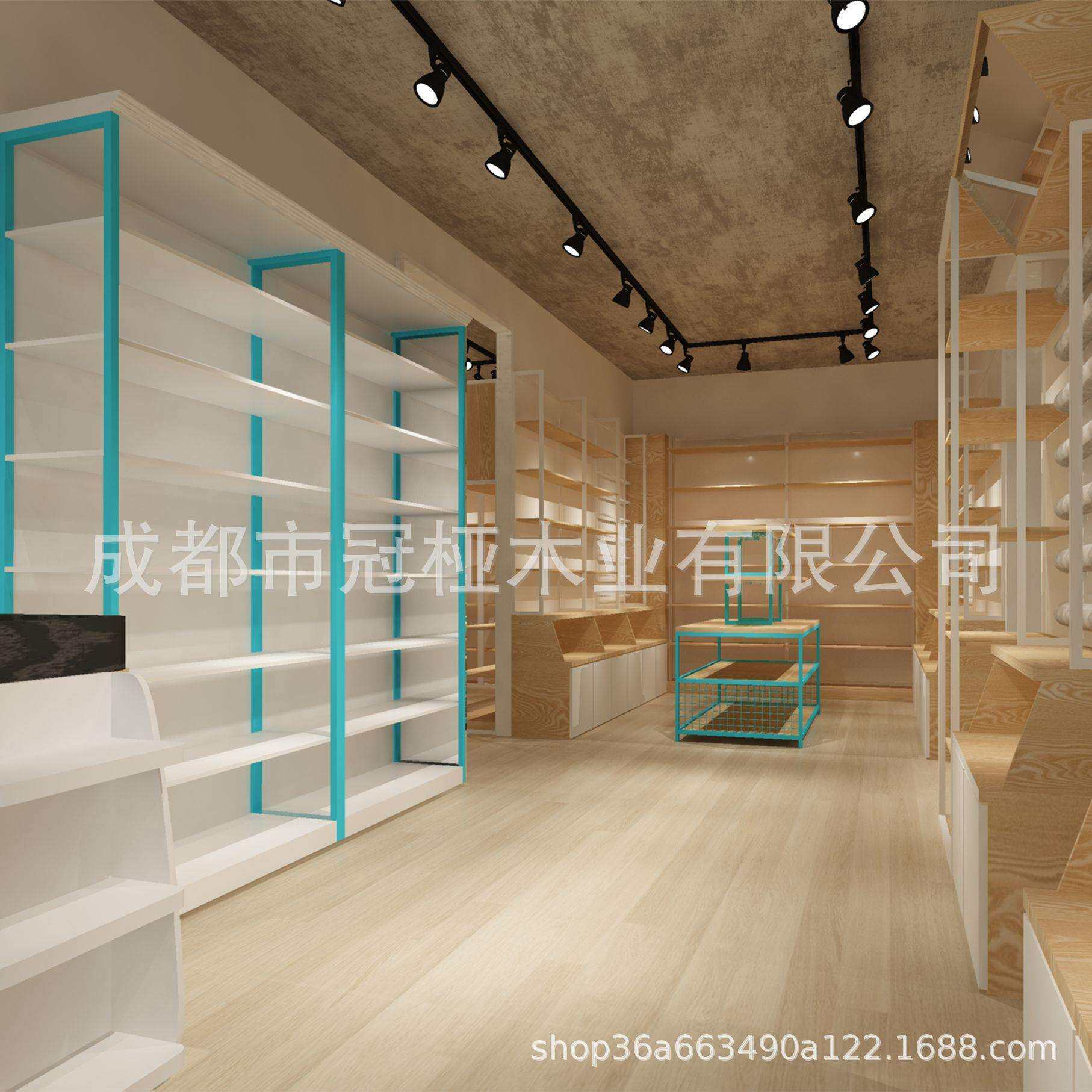文创文具店精品展示柜优品陈列架组合款可拆卸一体式货架整店设计