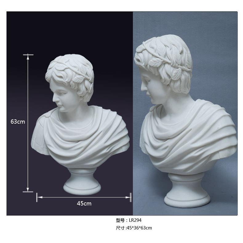 现代抽象人物雕塑花欧式大卫摆件创意样板房客厅玄关树脂装饰品