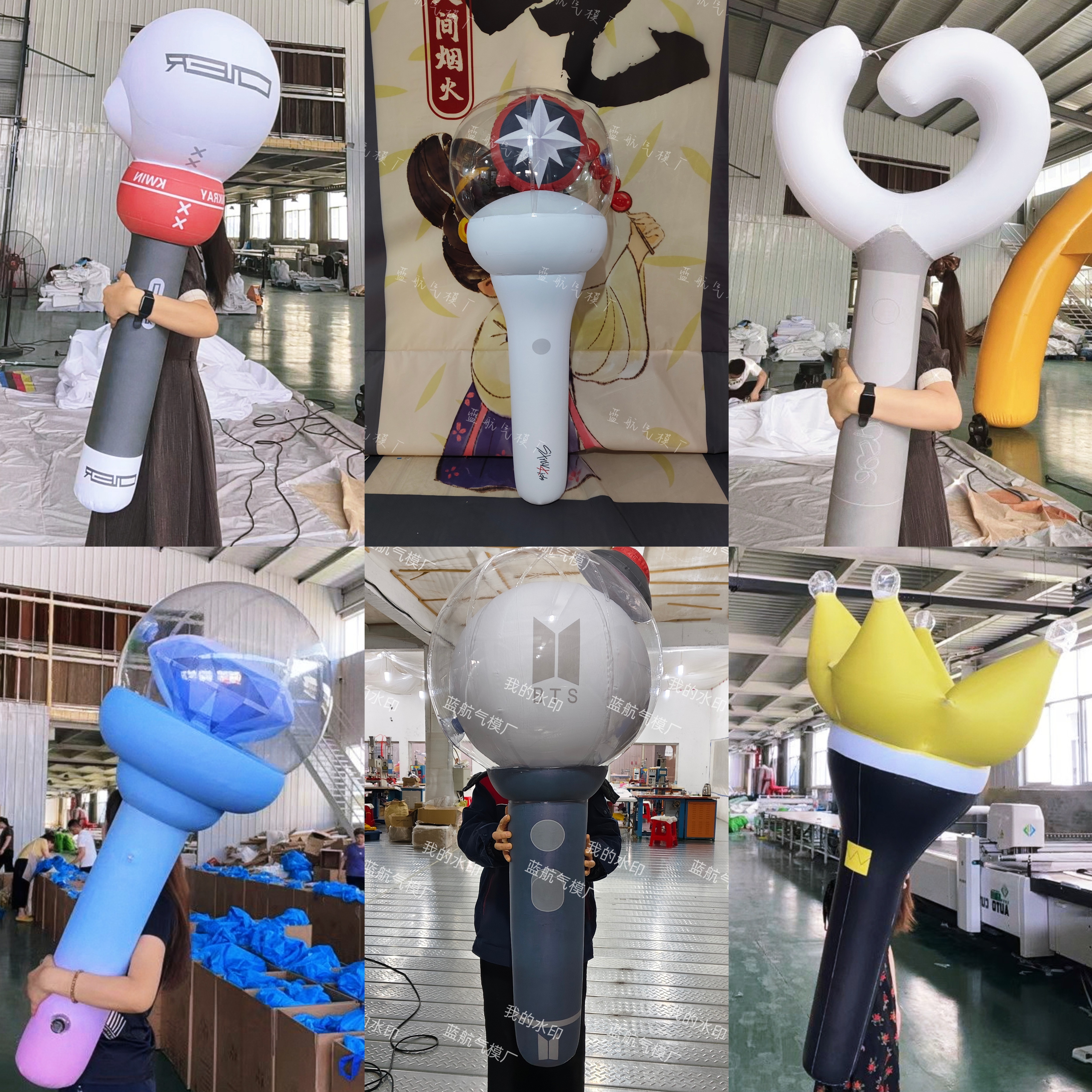 明星应援棒充气气模定制图片