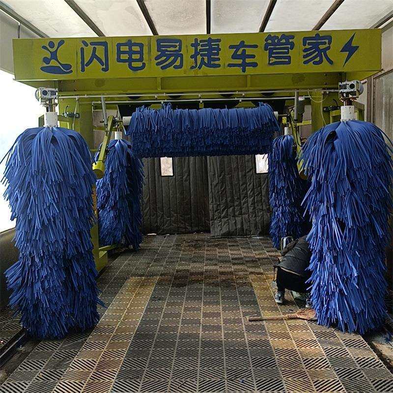 高压往复隧道式洗车机 智能自助洗车机大型商用带滚刷自助洗车机