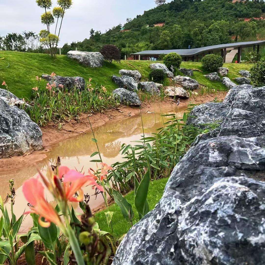 泰山石大型景观石刻字风景石自然石庭院天然原石村牌影壁墙大石头