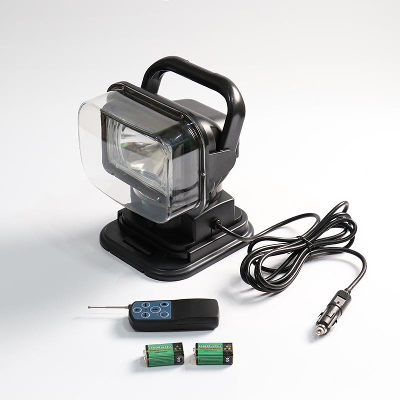 360度车载遥控HID35W遥控灯船用远射搜索灯工程车灯 探照越野车灯